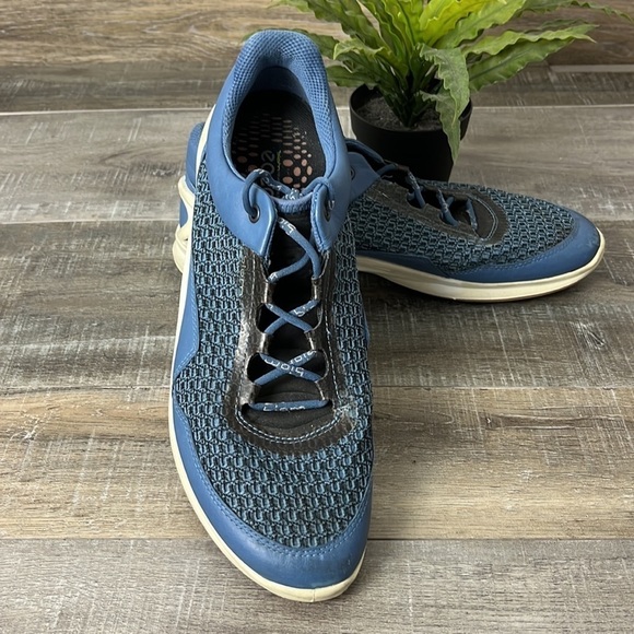 ECCO Biom Blue Leather Mesh Sneaker Size US 10 - Picture 5 of 15